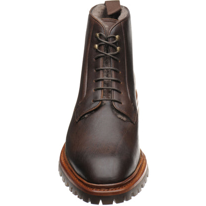 Product image for Carlos Santos 1051 mens rubber-soled boots in brown kudu