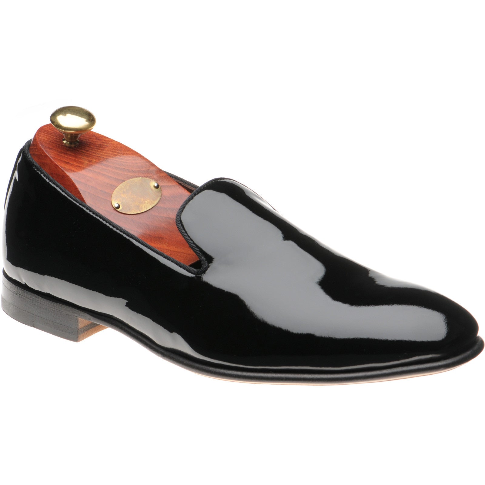 Product image for Carlos Santos 1212B mens loafers in black patent