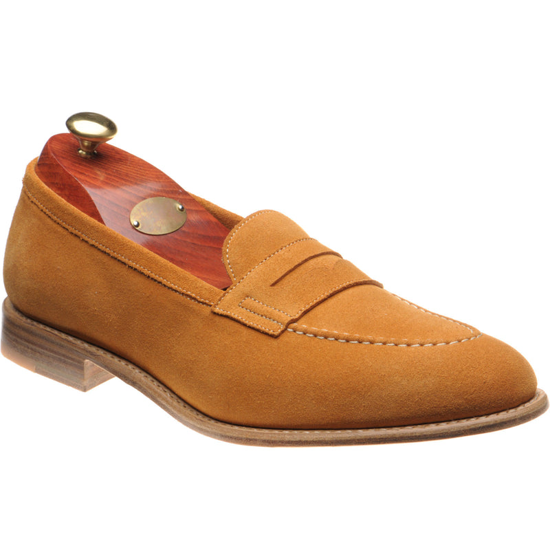 Product image for Carlos Santos 1591 mens loafers in ginger suede (second)
