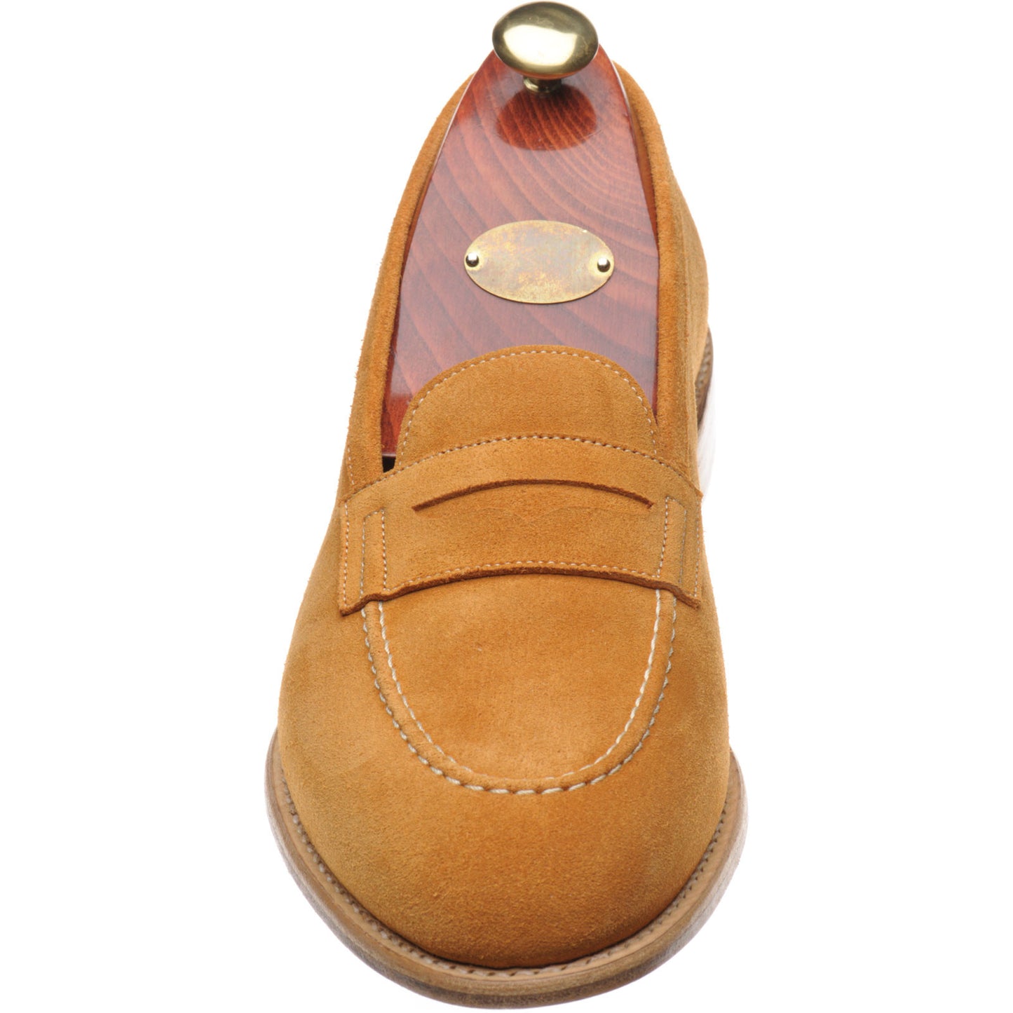 Product image for Carlos Santos 1591 mens loafers in ginger suede