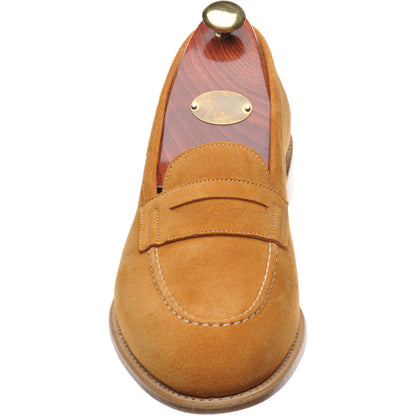 Product image for Carlos Santos 1591 mens loafers in ginger suede