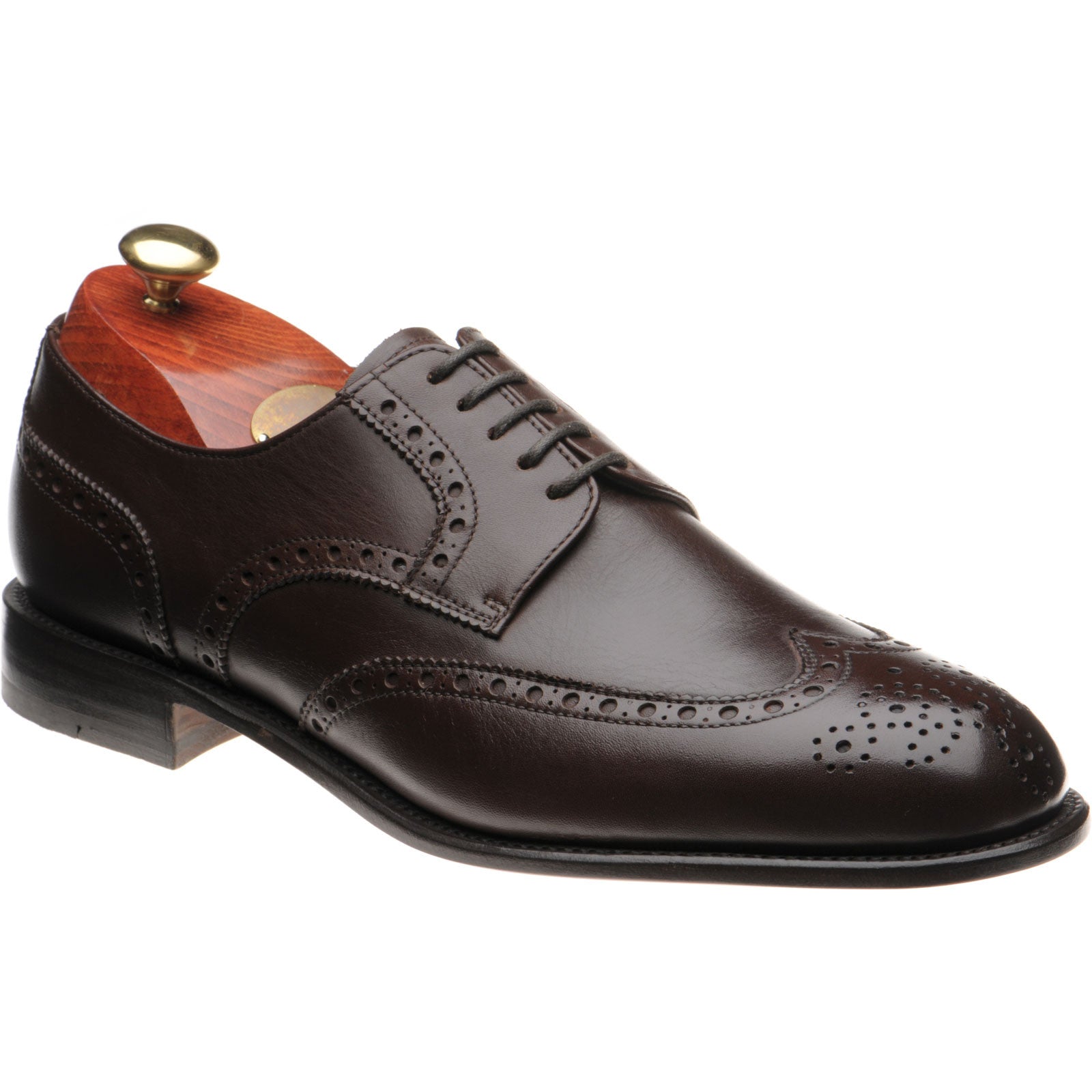 Product image for Carlos Santos 6237 mens brogues in brown calf