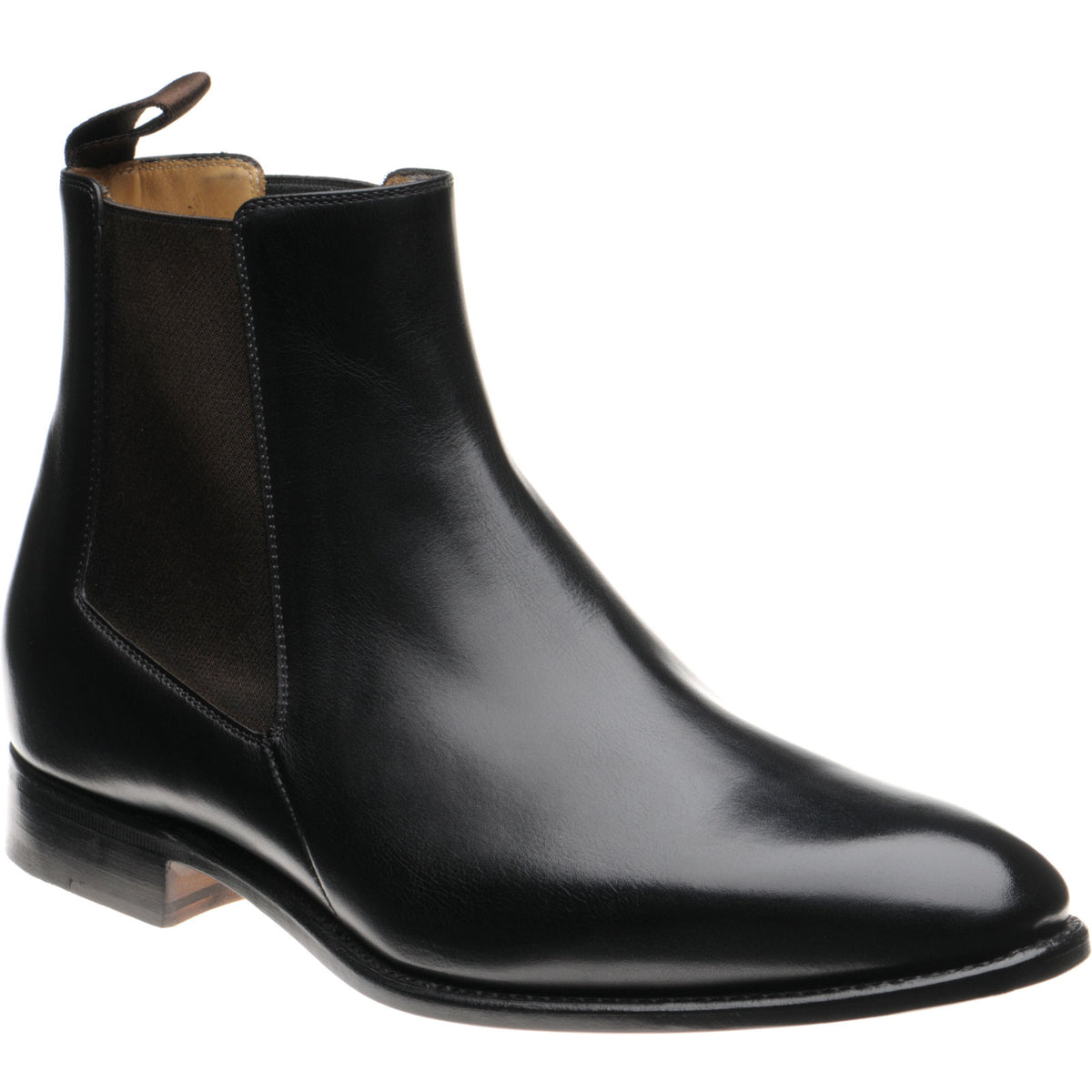 Carlos Santos 7902 mens Chelsea boots in black shadow