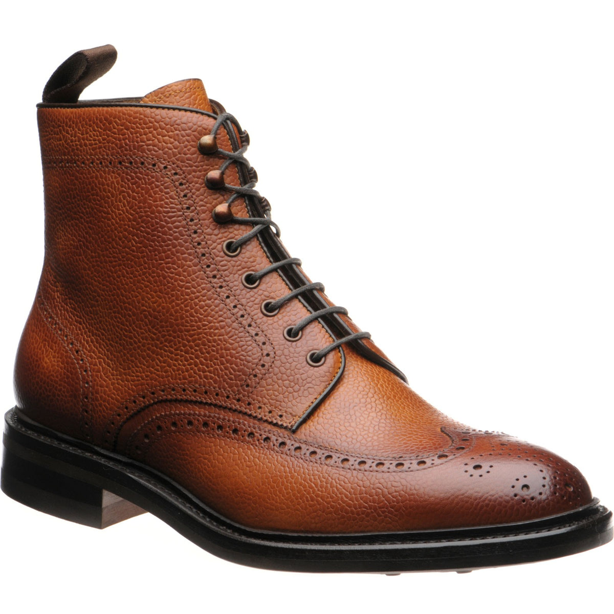 8922 rubber soled brogue boots braga grain