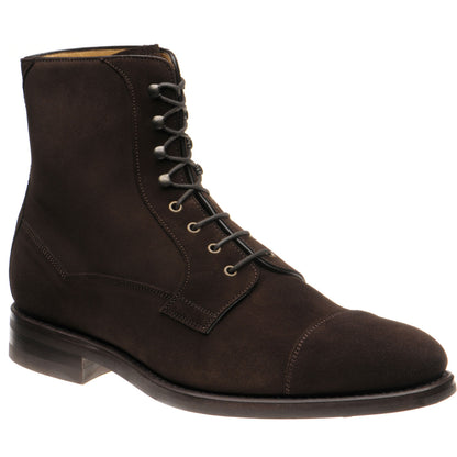 Product image for Carlos Santos 9654 mens rubber-soled boots in brown suede