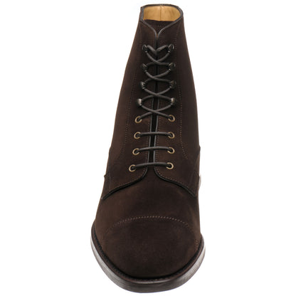 Product image for Carlos Santos 9654 mens rubber-soled boots in brown suede
