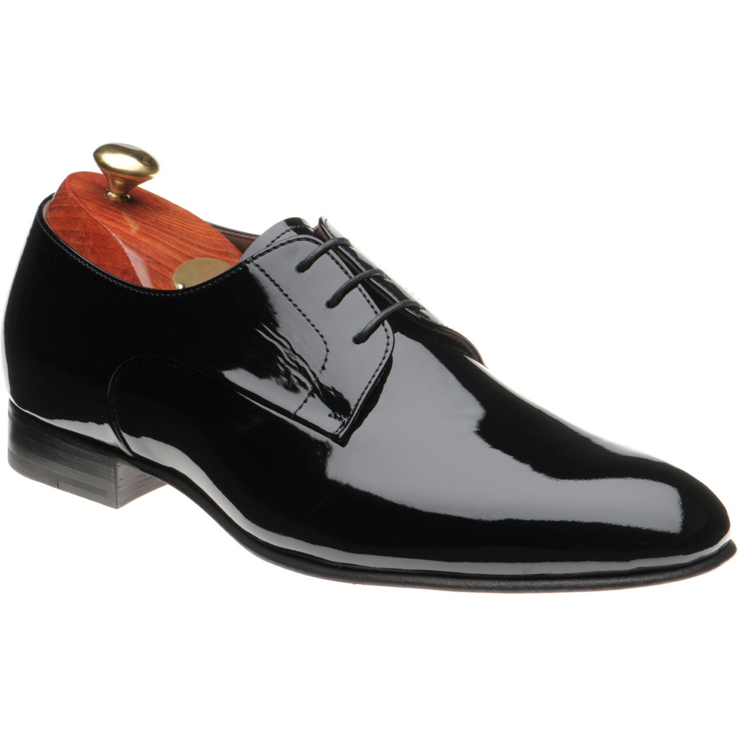 Product image for Carlos Santos 9832 mens Derby shoes in black patent