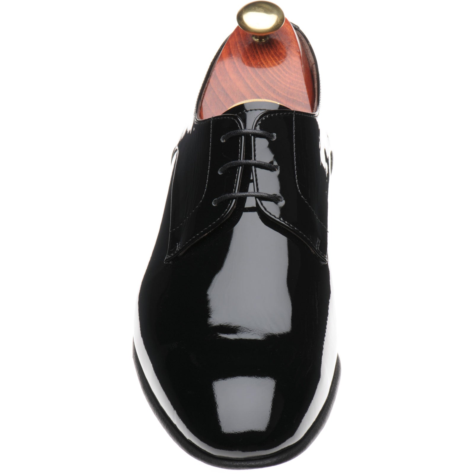 Product image for Carlos Santos 9832 mens Derby shoes in black patent