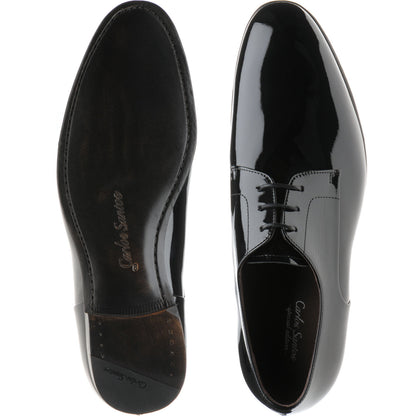 Product image for Carlos Santos 9832 mens Derby shoes in black patent