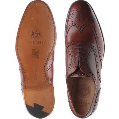 Product image for Cheaney Arthur III mens brogues in dark leaf (second)