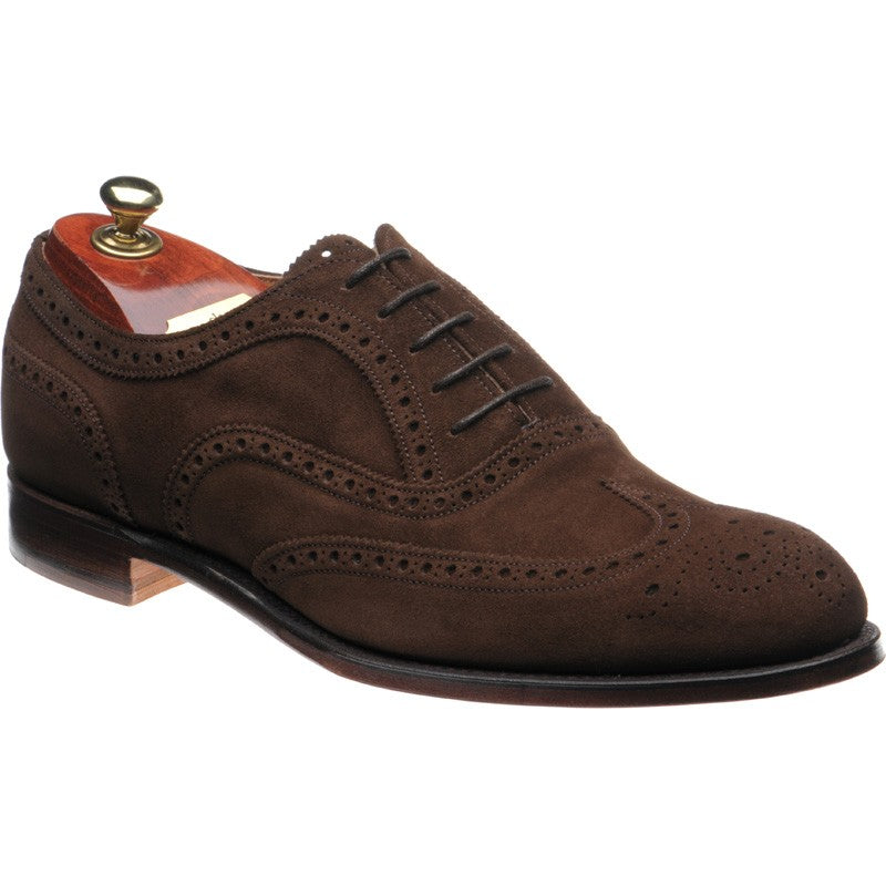 Arthur III brogues plough suede