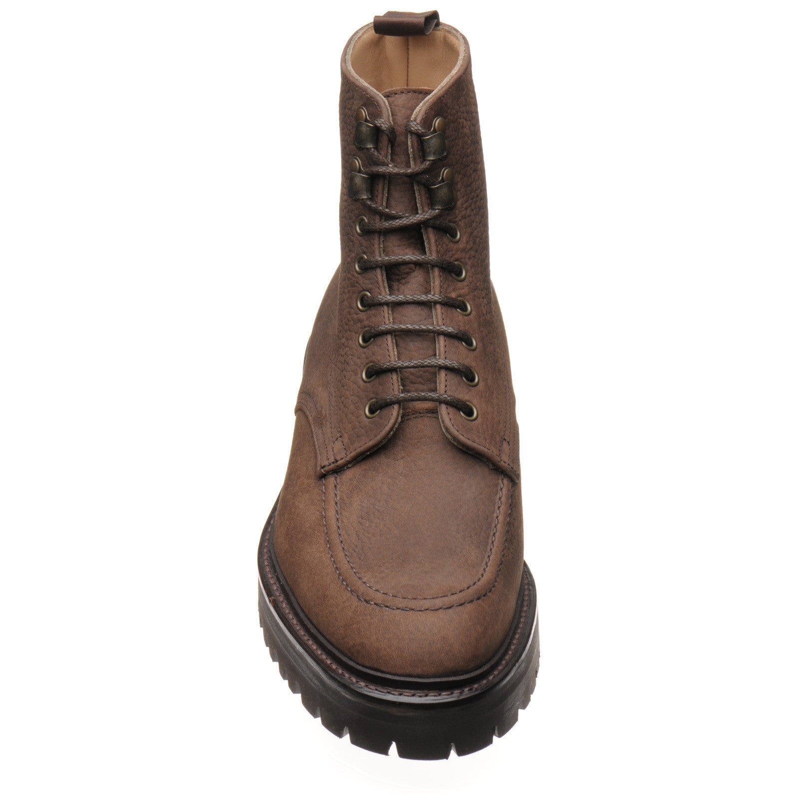 Cheaney Brixton M mens rubber-soled Derby shoes in brown nubuck
