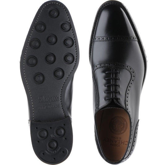 Product image for Cheaney Fenchurch Rubber in black calf