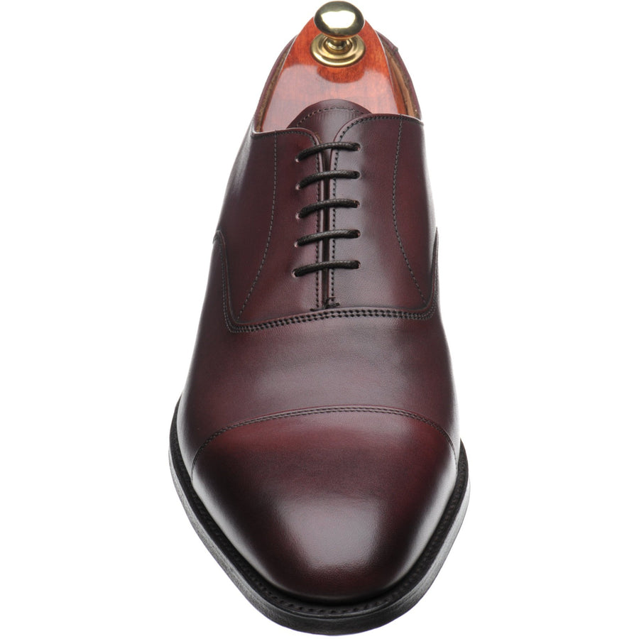 Product image for Cheaney Lime mens Oxfords in burgundy vegano