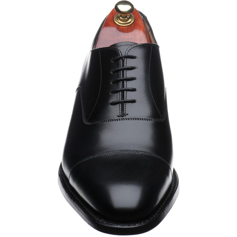 Product image for Cheaney Lime Rubber mens rubber-soled Oxfords in black calf (second)