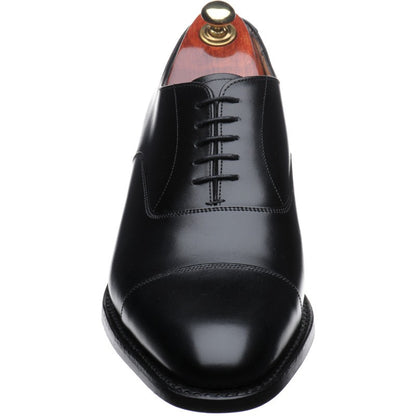 Product image for Cheaney Lime Rubber mens rubber-soled Oxfords in black calf (second)