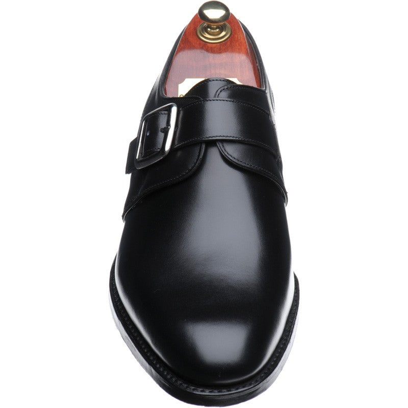 Product image for Cheaney Moorgate mens monk shoes in black calf (second)
