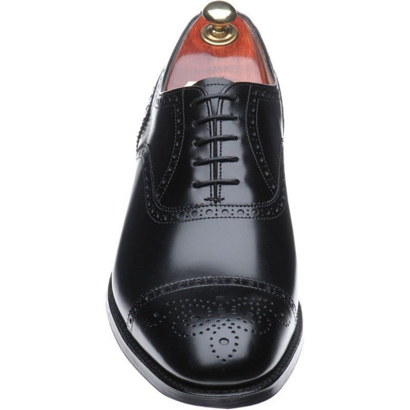 Cheaney Wilfred mens semi-brogues in black calf – Herring Shoes Cheaney Wilfred mens semi-brogues in black calf – Herring Shoes