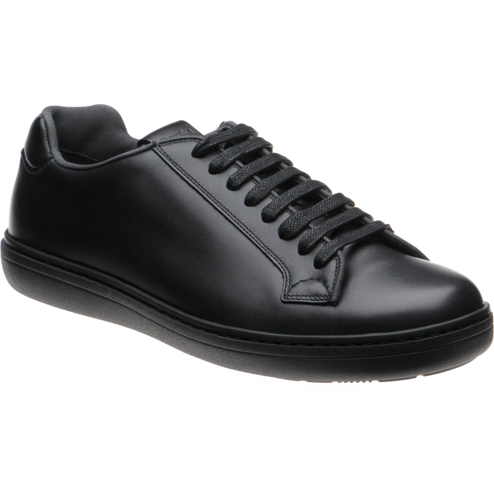 Product image for Church Boland mens rubber-soled trainers in black calf