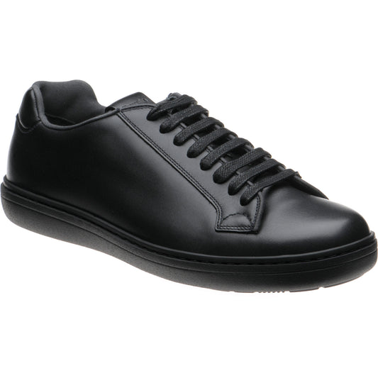 Product image for Church Boland mens rubber-soled trainers in black calf