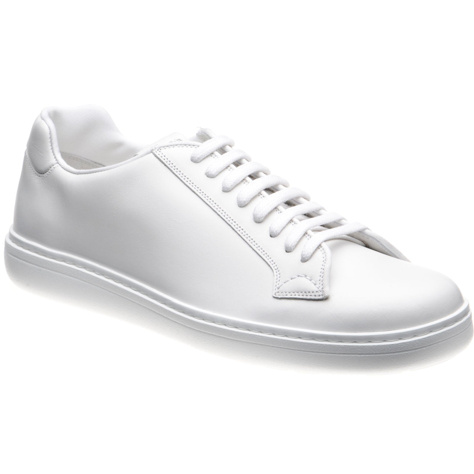 Product image for Church Boland mens rubber-soled trainers in white calf