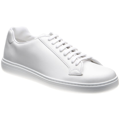 Product image for Church Boland mens rubber-soled trainers in white calf