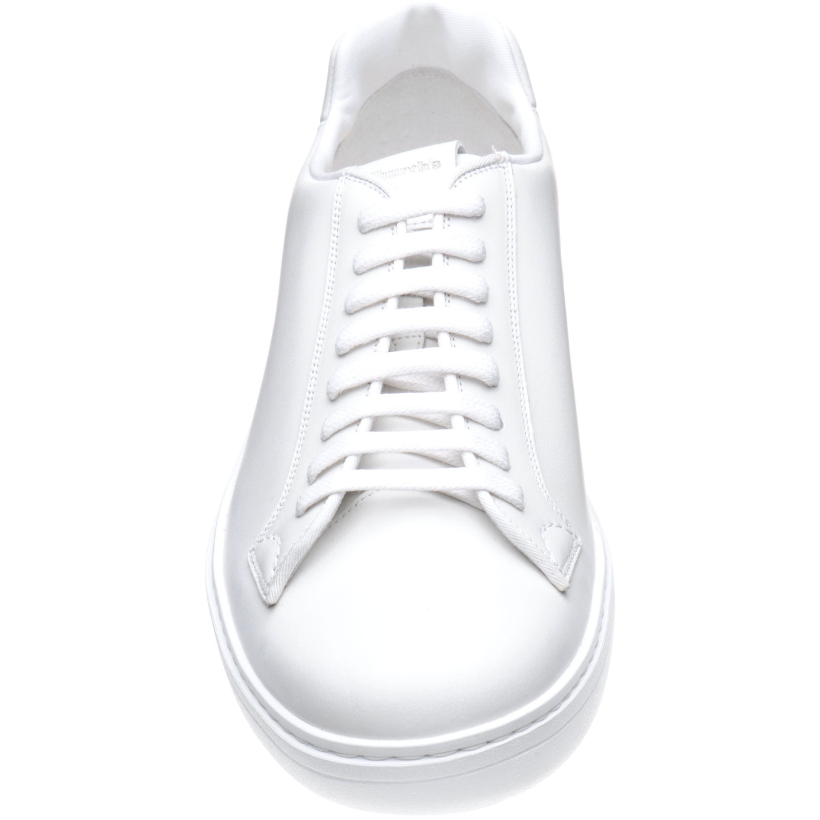 Product image for Church Boland mens rubber-soled trainers in white calf