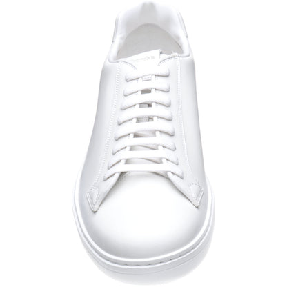 Product image for Church Boland mens rubber-soled trainers in white calf