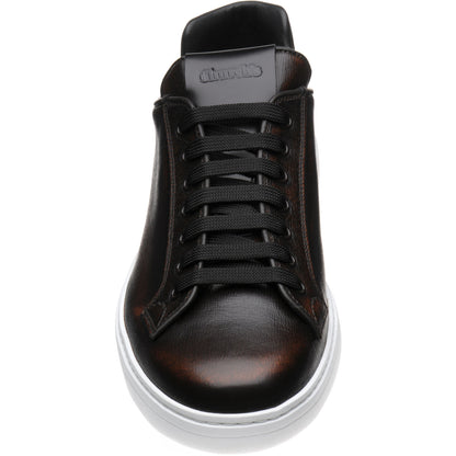 Product image for Church Boland Plus 2 mens rubber-soled trainers in brandy