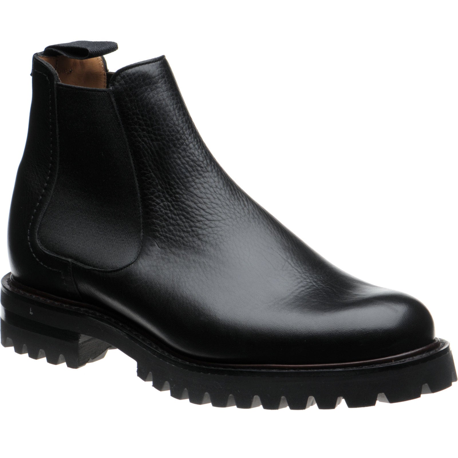 Product image for Church Cornwood 2 mens rubber-soled Chelsea boots in black soft grain calf