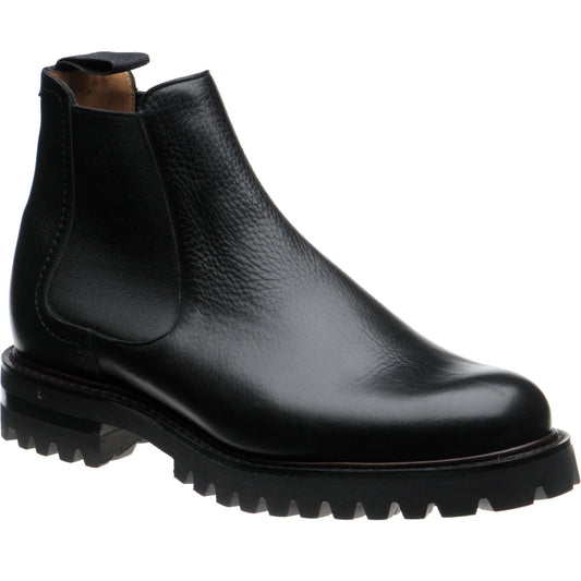 Product image for Church Cornwood 2 mens rubber-soled Chelsea boots in black soft grain calf