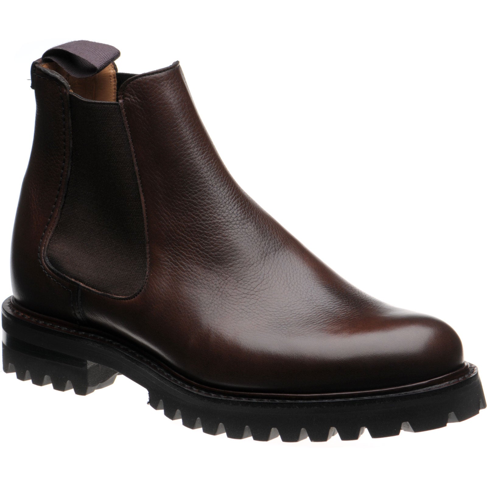 Product image for Church Cornwood 2 mens rubber-soled Chelsea boots in burnt soft grain calf