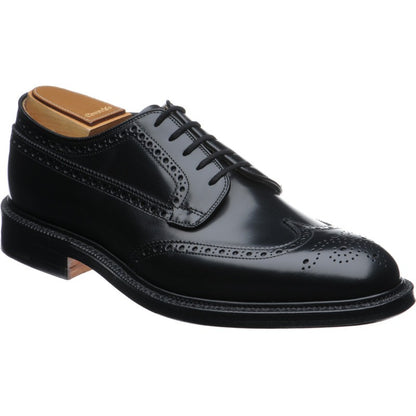 Product image for Church Grafton mens brogues in black polished binder