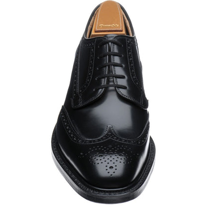 Product image for Church Grafton mens brogues in black polished binder