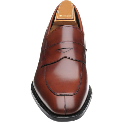 Product image for Church Parham mens rubber-soled loafers in brandy calf