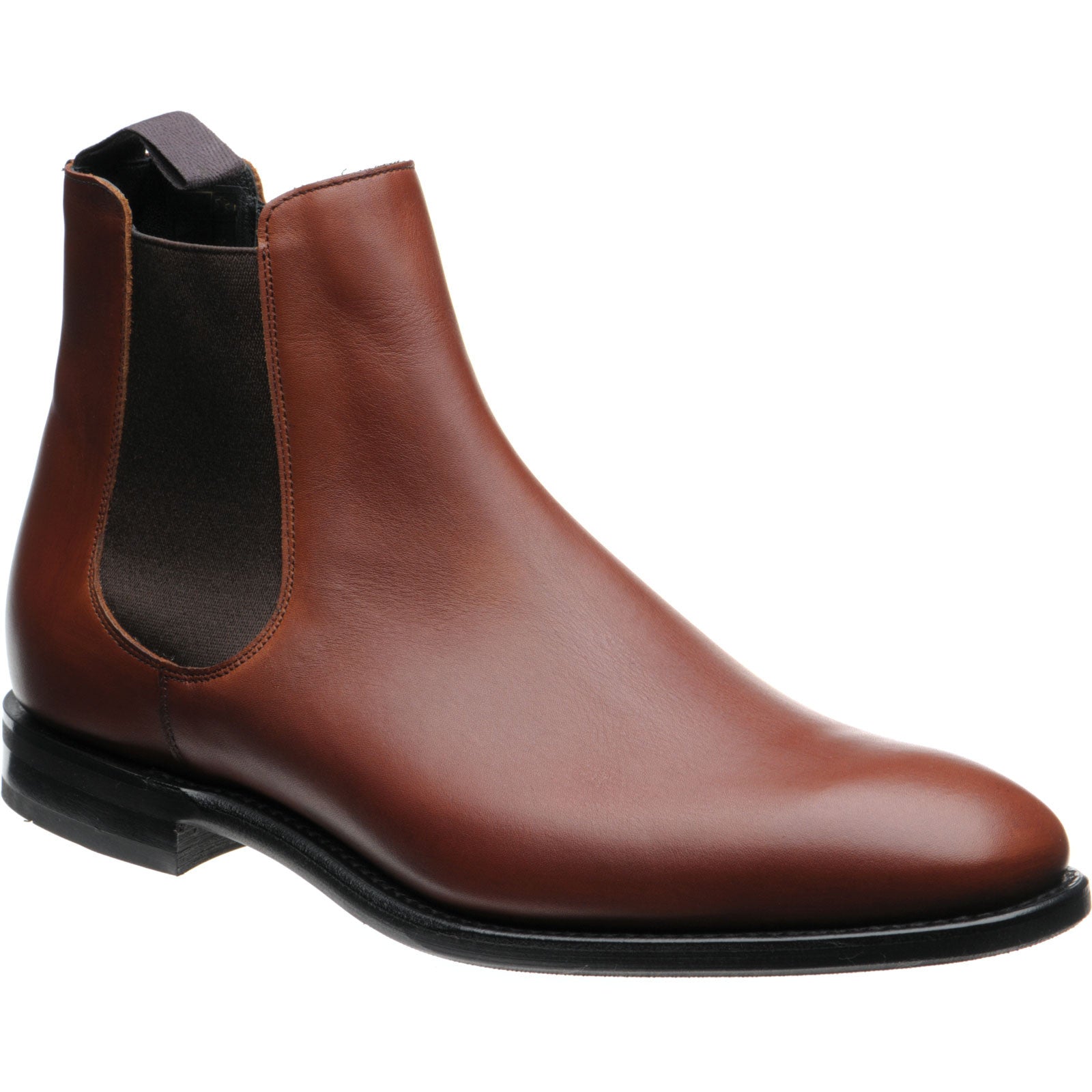 Product image for Church Prenton mens rubber-soled Chelsea boots in brandy calf