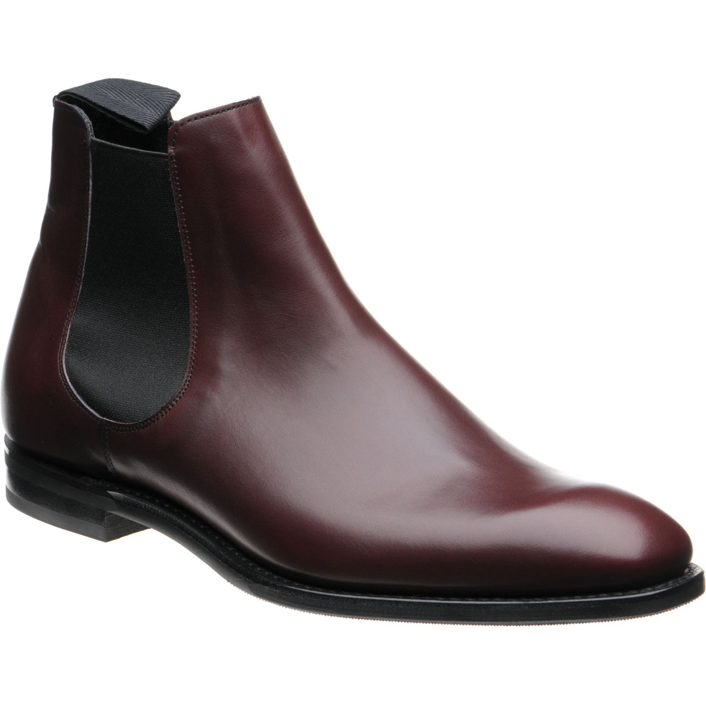Product image for Church Prenton mens rubber-soled Chelsea boots in burgundy calf