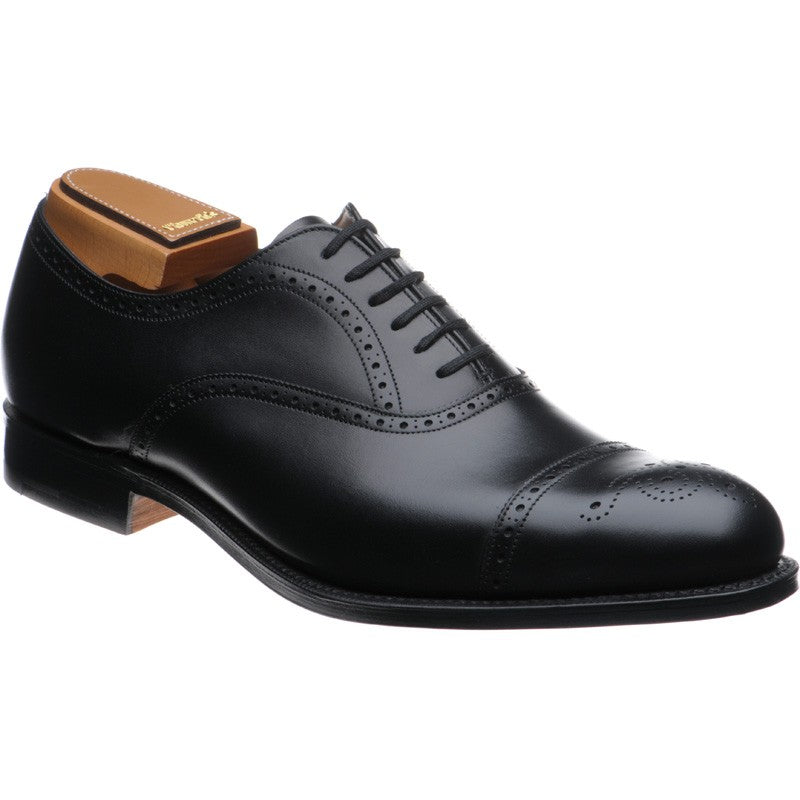 Product image for Church Toronto mens semi-brogues in black calf