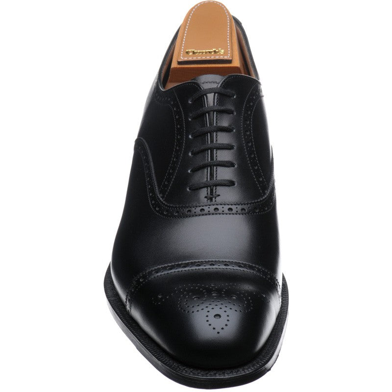 Church Toronto mens semi-brogues in black calf – Herring Shoes