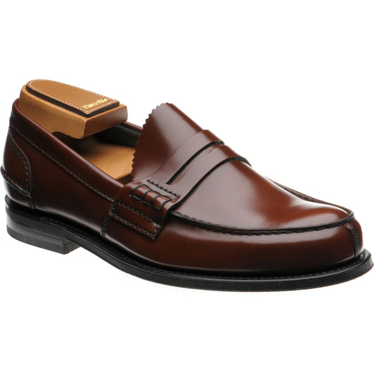 Product image for Church Tunbridge R mens rubber-soled loafers in tabac