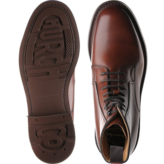 Product image for Church Wootton mens rubber-soled boots in brandy calf