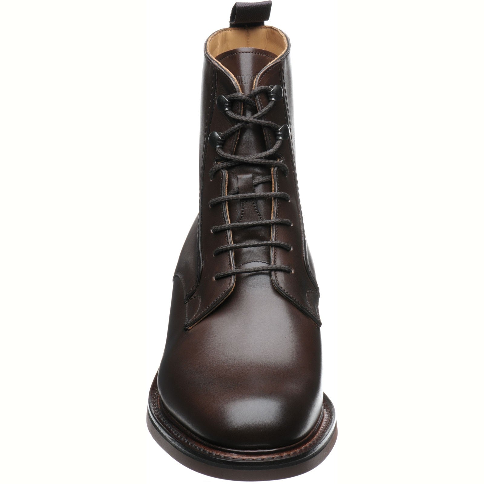Product image for Church Wootton mens rubber-soled boots in ebony calf