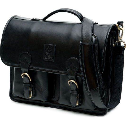 Product image for Herring Aldgate Briefcase in black calf
