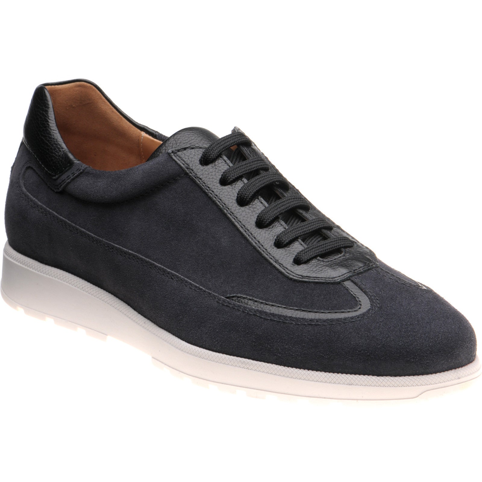 Product image for Herring Algarve in navy suede and black grain