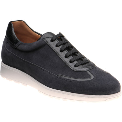 Product image for Herring Algarve in navy suede and black grain