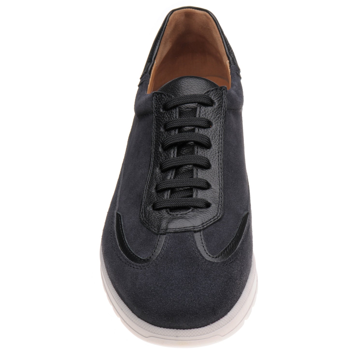 Product image for Herring Algarve in navy suede and black grain