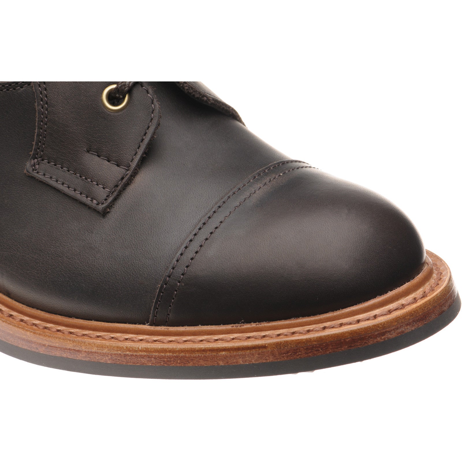 Product image for Herring Allan mens rubber-soled boots in dark brown