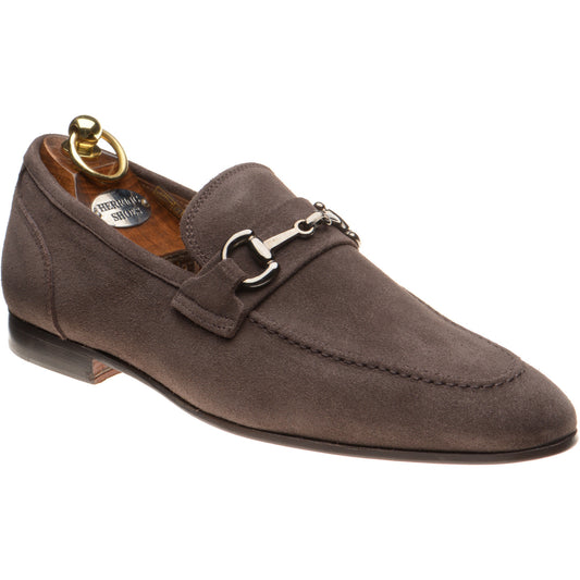 Product image for Herring Ancona mens hybrid-soled loafers in mocha suede