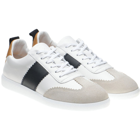 Product image for Herring Angelina ladies rubber-soled trainers in white and navy