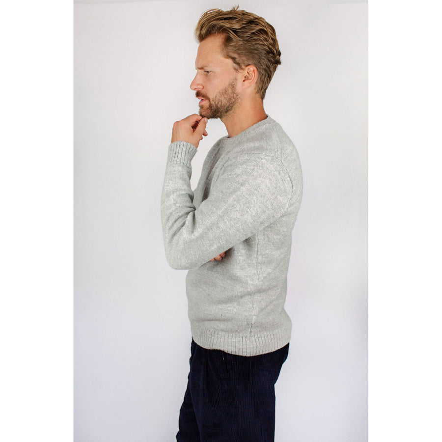Product image for Herring Annan Crew Jumper by Peregrine in light grey